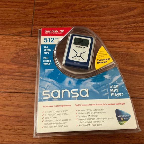 Andis Sansa Blue MP3 Player